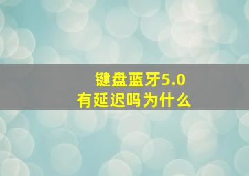 键盘蓝牙5.0有延迟吗为什么