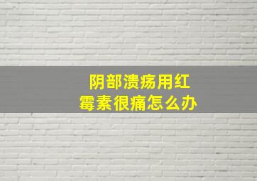 阴部溃疡用红霉素很痛怎么办