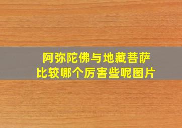 阿弥陀佛与地藏菩萨比较哪个厉害些呢图片