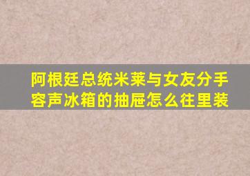 阿根廷总统米莱与女友分手容声冰箱的抽屉怎么往里装