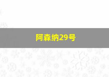 阿森纳29号