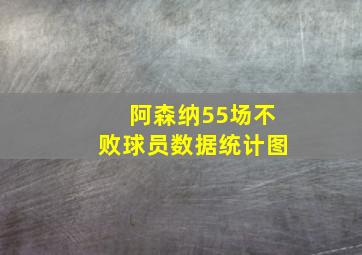 阿森纳55场不败球员数据统计图