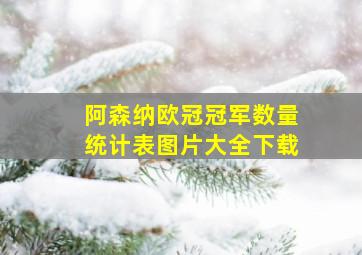 阿森纳欧冠冠军数量统计表图片大全下载