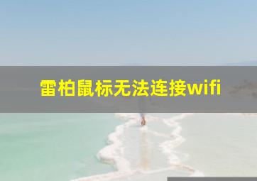 雷柏鼠标无法连接wifi