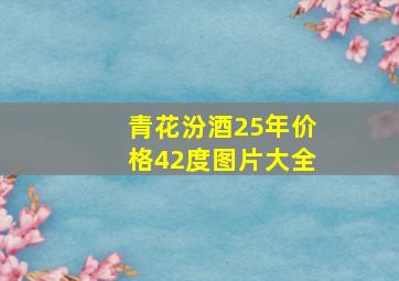 青花汾酒25年价格42度图片大全