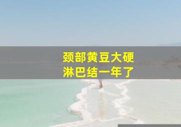 颈部黄豆大硬淋巴结一年了