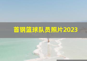 首钢篮球队员照片2023