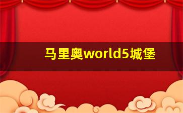 马里奥world5城堡