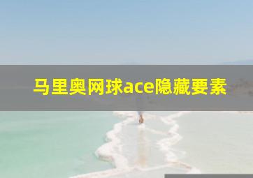 马里奥网球ace隐藏要素