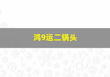 鸿9运二锅头