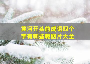 黄河开头的成语四个字有哪些呢图片大全