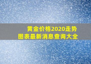 黄金价格2020走势图表最新消息查询大全