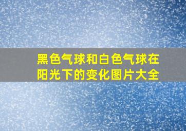 黑色气球和白色气球在阳光下的变化图片大全