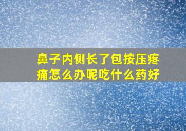 鼻子内侧长了包按压疼痛怎么办呢吃什么药好