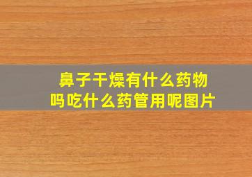 鼻子干燥有什么药物吗吃什么药管用呢图片