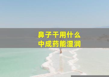 鼻子干用什么中成药能湿润