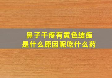 鼻子干疼有黄色结痂是什么原因呢吃什么药