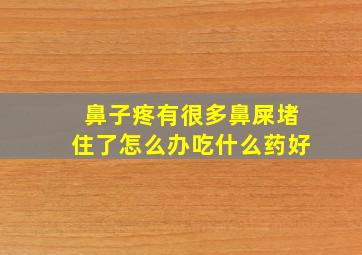 鼻子疼有很多鼻屎堵住了怎么办吃什么药好