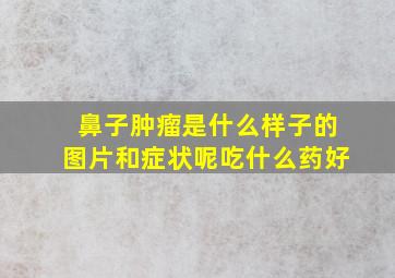 鼻子肿瘤是什么样子的图片和症状呢吃什么药好