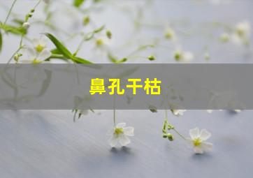 鼻孔干枯